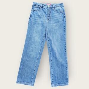 Guess Jeans Women's Actual Sz 30" Straight Med-wash Ultra High-rise